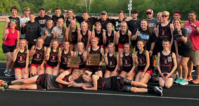 Congratulations to both the boys&#39; and girls&#39; track teams as they both claimed district championships!
