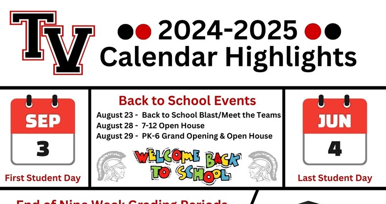 The 2024-2025 TVLS Calendar is now available.
